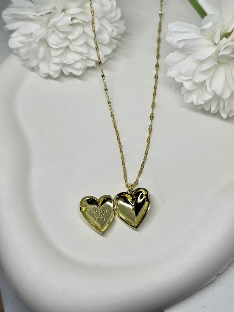 Gold Kalp Detaylı UXPING JEWELRY