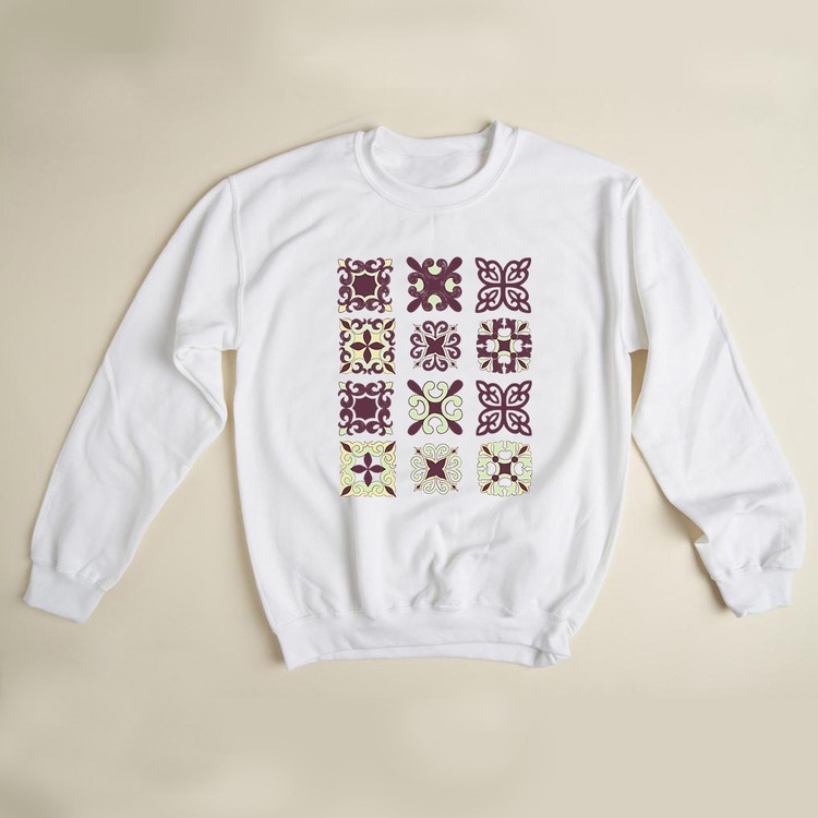 Çini Deseni Tasarım Sweatshirt
