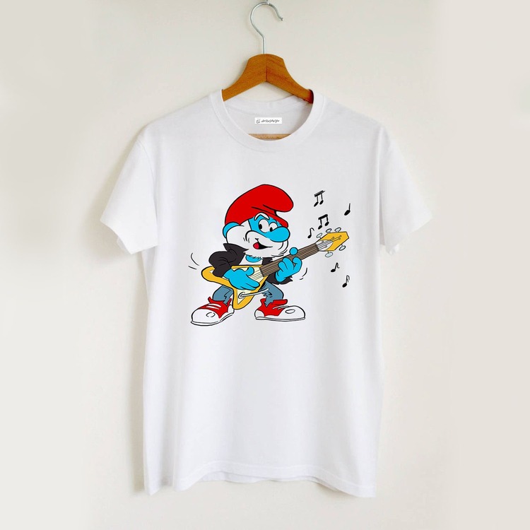 Şirin Baba ve Şirine Ebeveyn Kombin Tshirt (Adet Fiyattır)