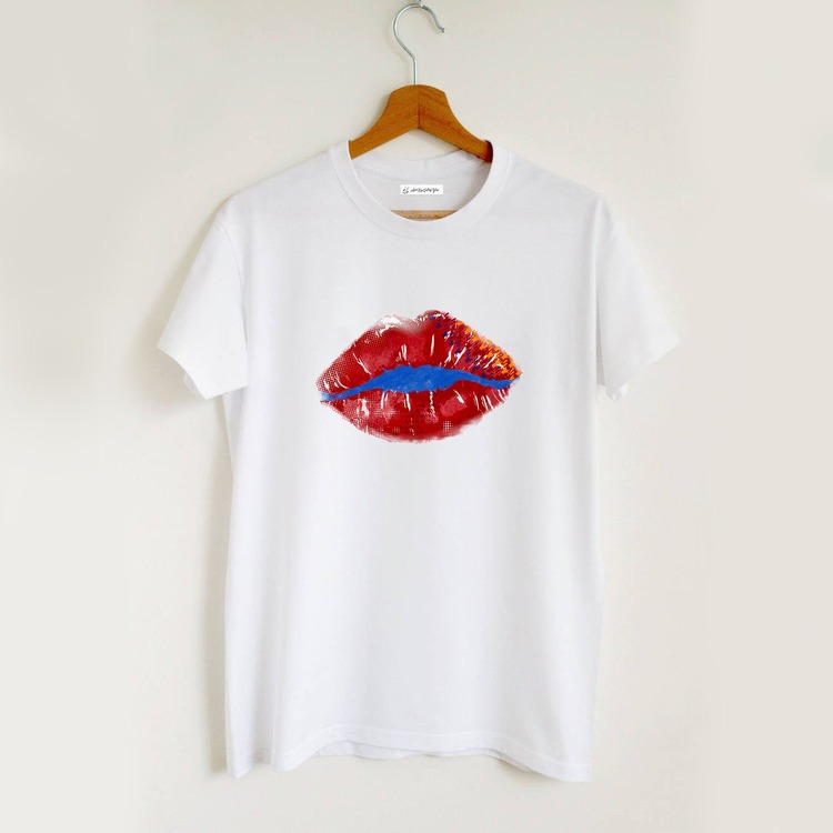 Dudak Tasarım Tshirt
