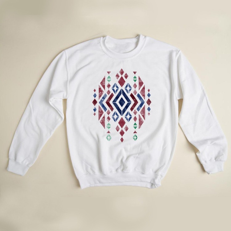 Kilim Desenli Swatshirt (Anadolu Koleksiyonu)