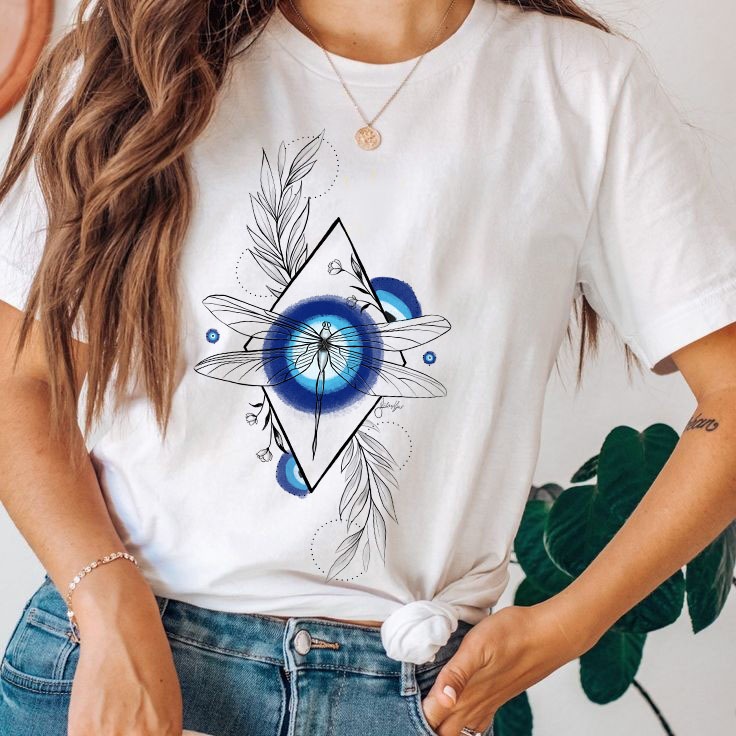 Yusufçuk ve Nazar boncuğu Tasarım Tshirt