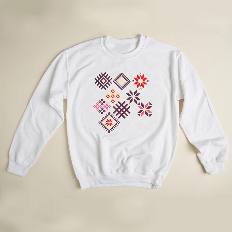 Kilim Desenli Tasarım Sweatshirt (anadolu koleksiyonu)