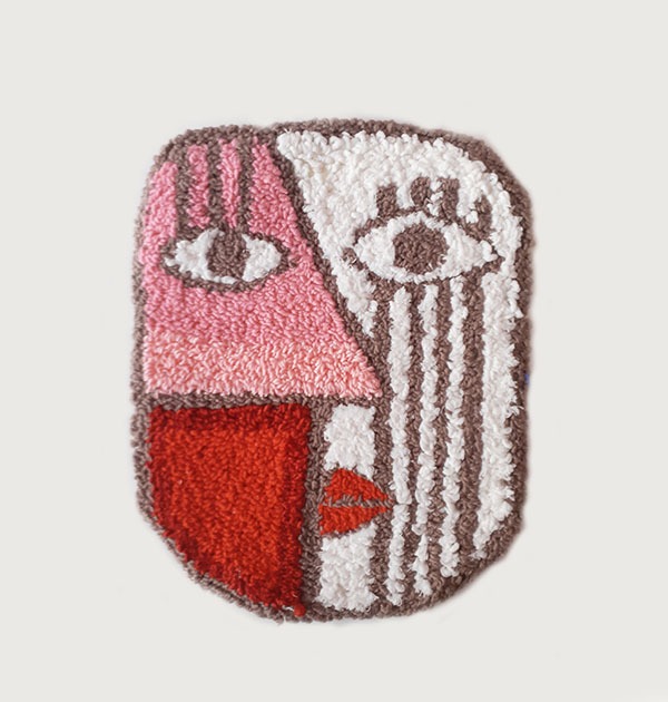 Mask Desenli Tasarım Nakış Sweatshirt