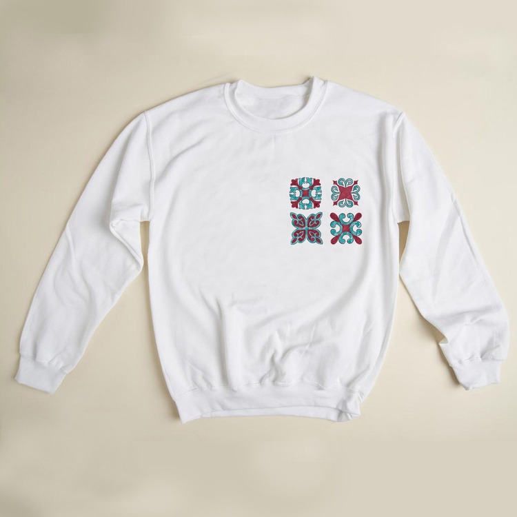 Çini Desenli Tasarım Sweatshirt (anadolu koleksiyonu)