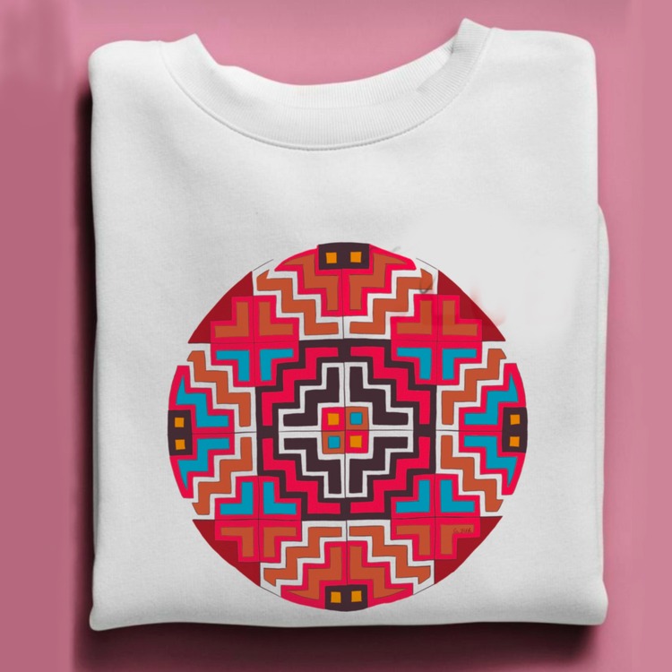 Kilim Desenli Sweatshirt ( Anadolu Koleksiyonu)