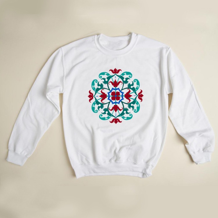Çini Desenli Sweatshirt (anadolu Koleksiyonu)