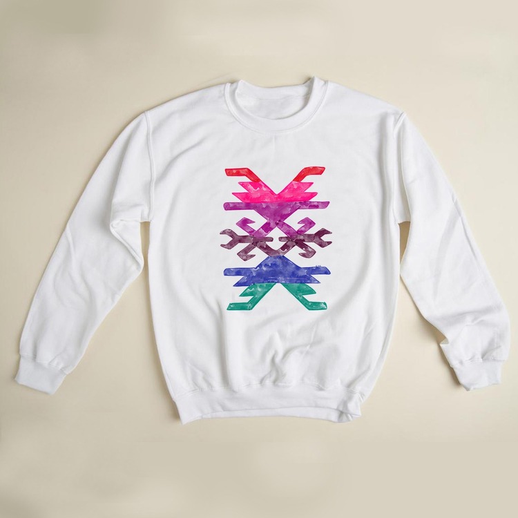 Kilim Desenli Sweatshirt (Anadolu Koleksiyonu)
