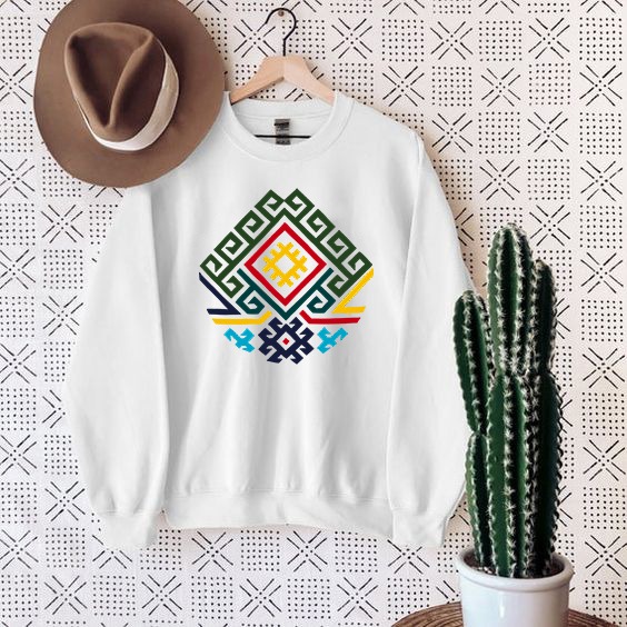 Kilim Deseni Tasarım Sweatshirt (anadolu koleksiyonu)
