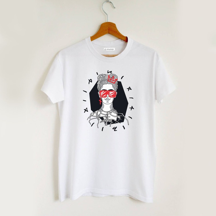 Frida Tasarım Tshirt (sanat koleksiyonu)