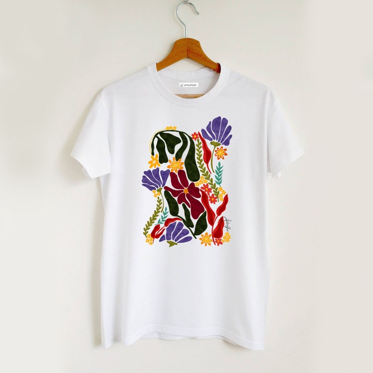 Çiçekler Tasarım Tshirt