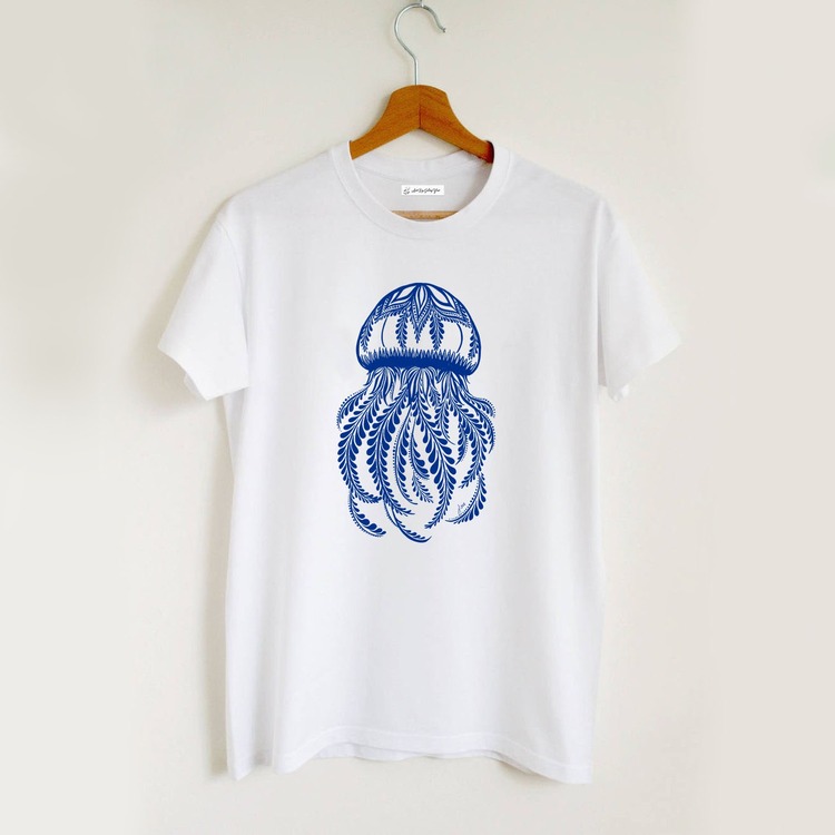 Deniz Anası Tasarım Desenli Tshirt