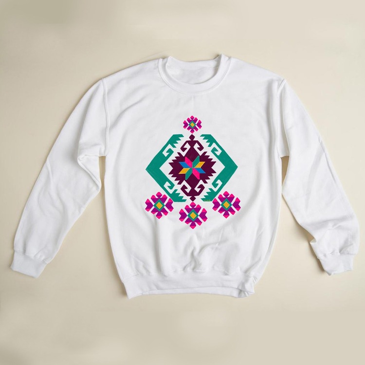 Kilim Desenli Sweatshirt (anadolu koleksiyonu)