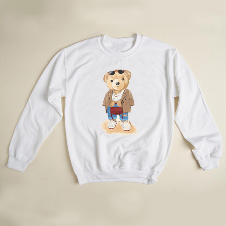 Ayı Figür Tasarım Sweatshirt