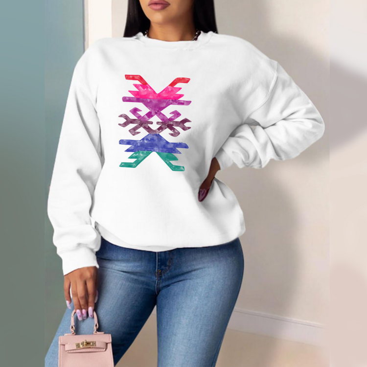 Kilim Desenli Sweatshirt (Anadolu Koleksiyonu)