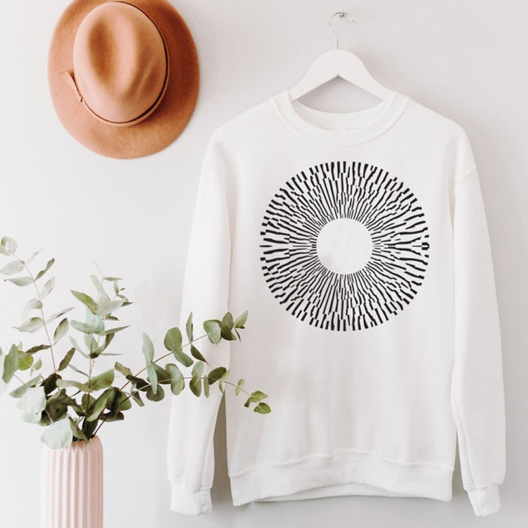 İç içe İsimli Tasarım Sweatshirt