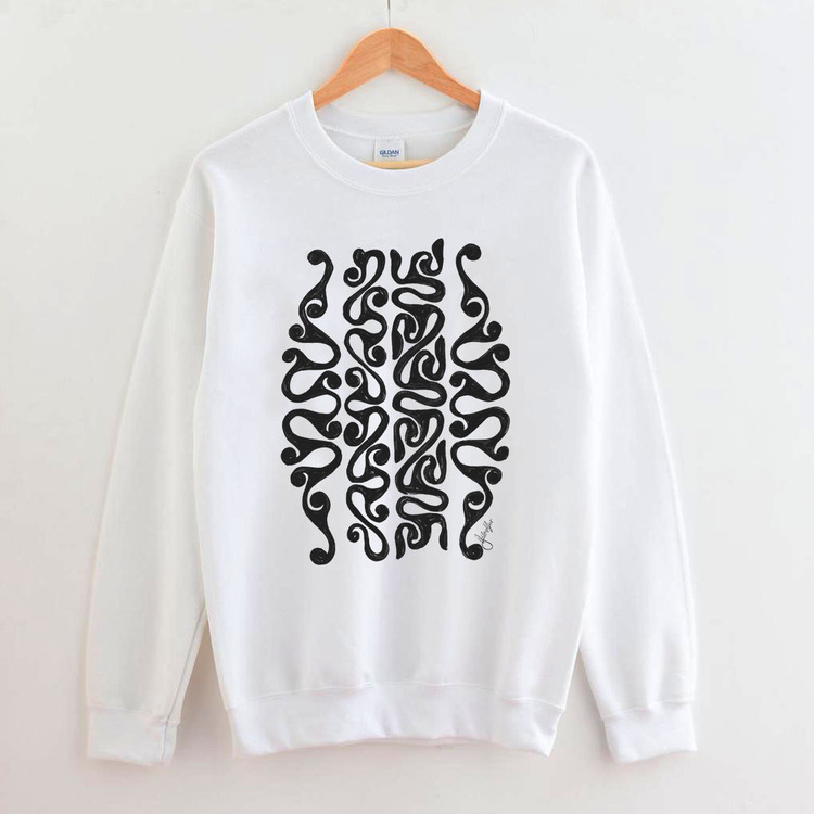 Trend Motifli Tasarım Sweatshirt