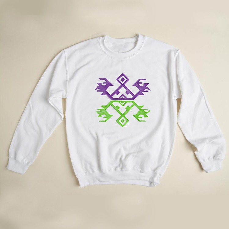 Kilim Deseni Motifli Sweatshirt (anadolu koleksiyonu)