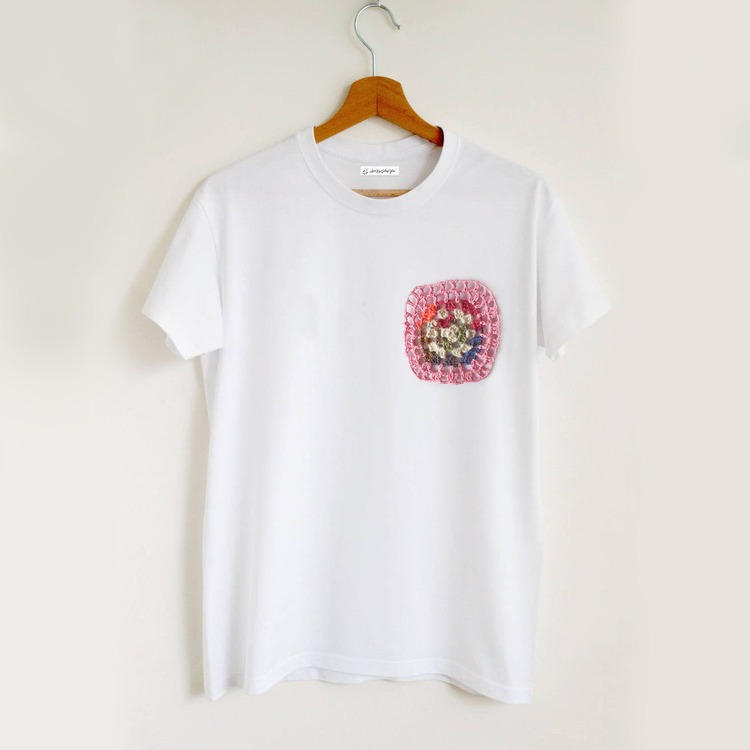 Örgü Detaylı Tasarım Tshirt