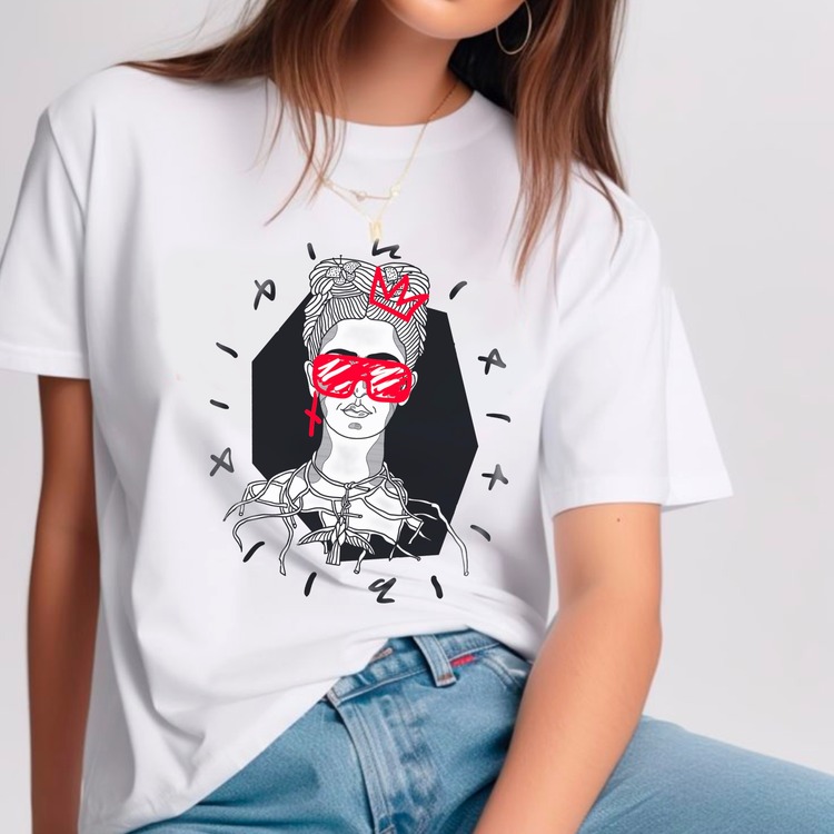 Frida Tasarım Tshirt (sanat koleksiyonu)