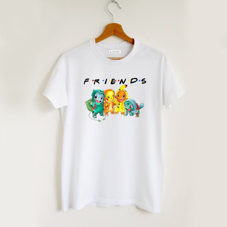 Friends Pokemon Ebeveyn Kombin Tshirt (adet fiyattır)