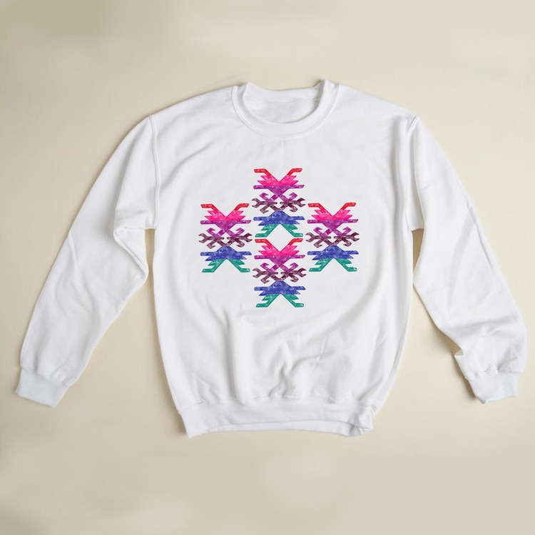 Kilim Desenli Sweatshirt (anadolu koleksiyonu)