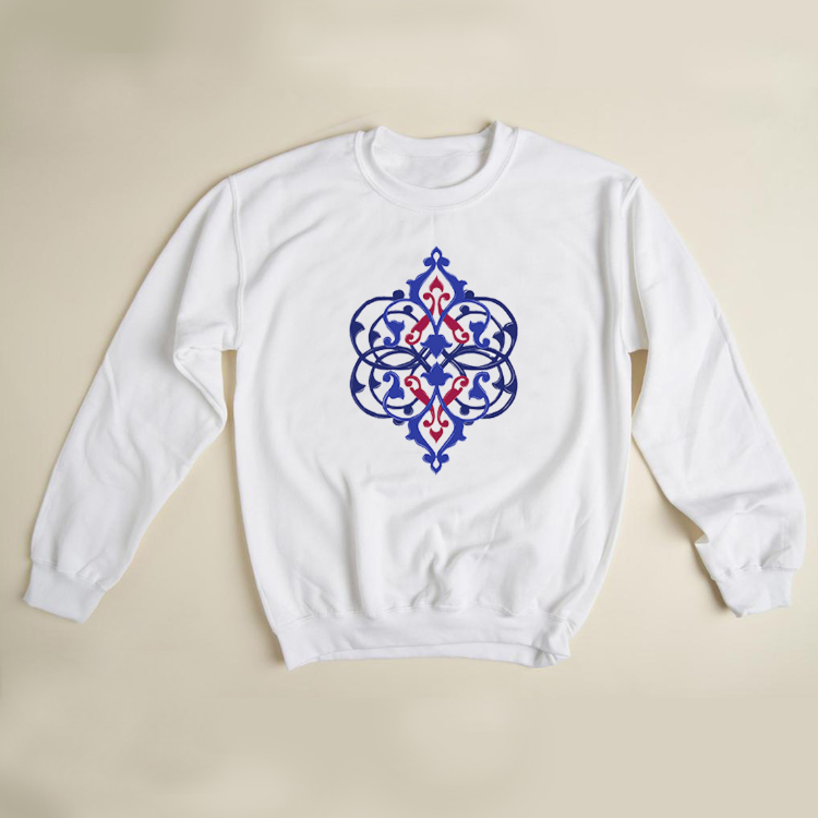 Çini Desenli Sweatshirt