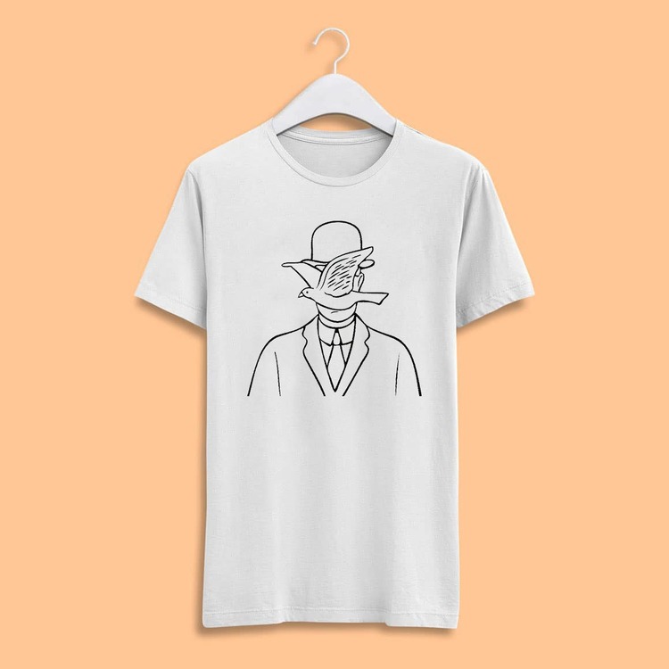 Rene Magritte Melon Şapkalı Adam Tshirt