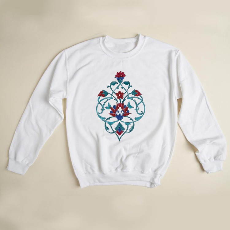 Çini Deseni Tasarım Sweatshirt