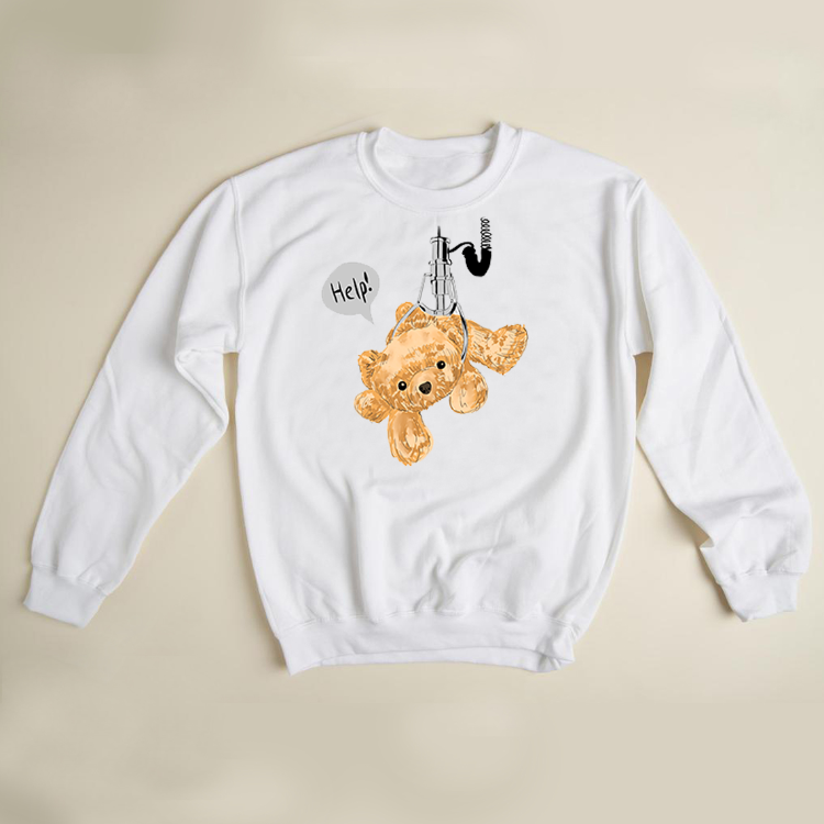 Ayı Figür Tasarım Sweatshirt