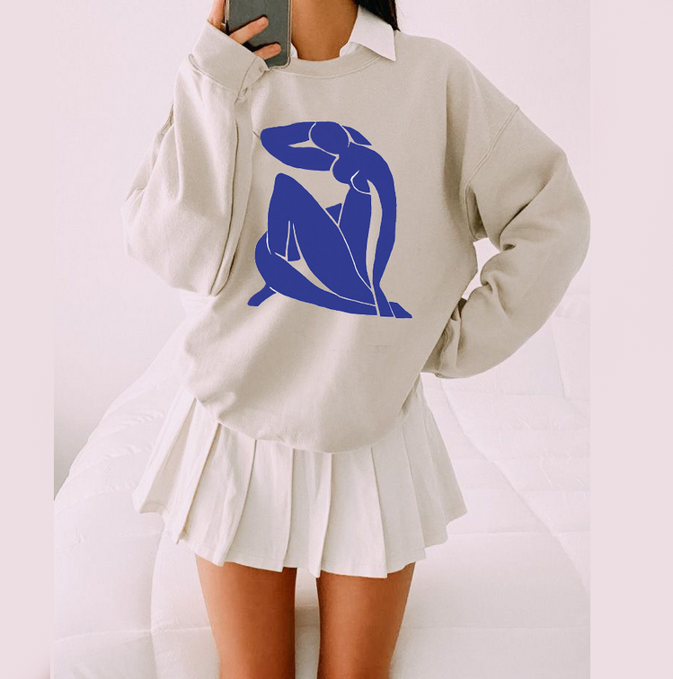 Blue Nude Henri Matisse Tasarım Unisex Sweatshirt