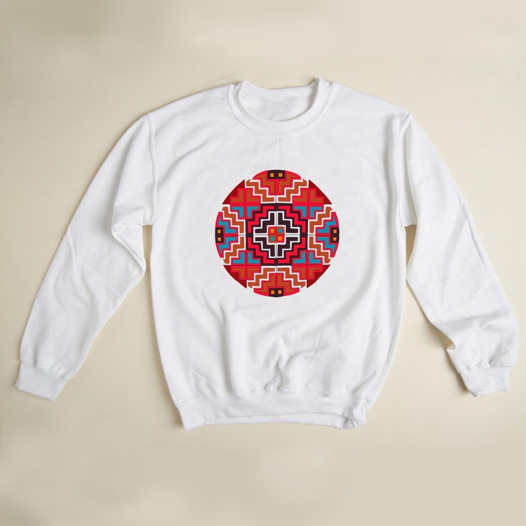 Kilim Desenli Sweatshirt ( Anadolu Koleksiyonu)