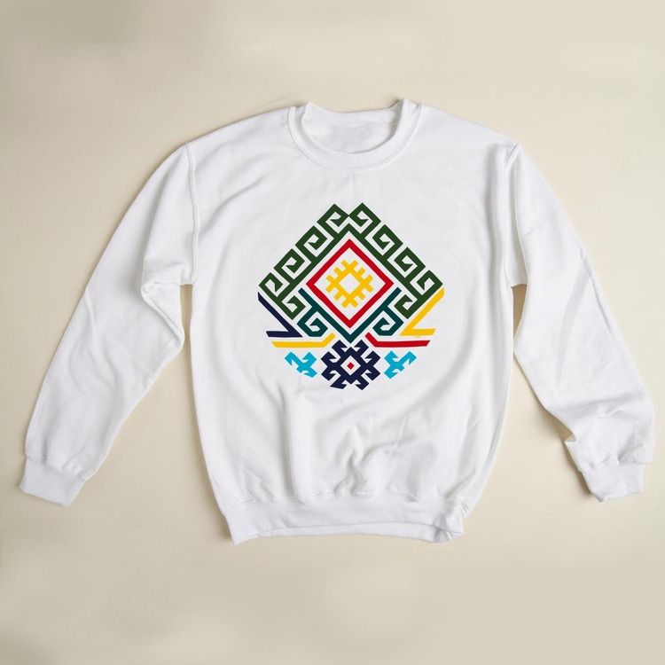Kilim Deseni Tasarım Sweatshirt (anadolu koleksiyonu)