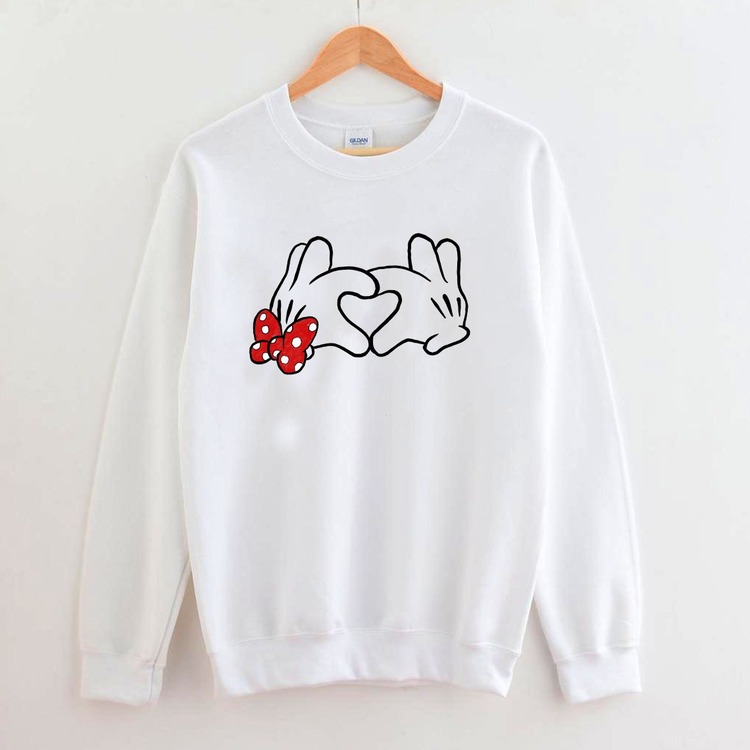 Mickey Mouse ve Minnie Mouse Kalp Tasarım Sevgili Kombin (adet fyattır)