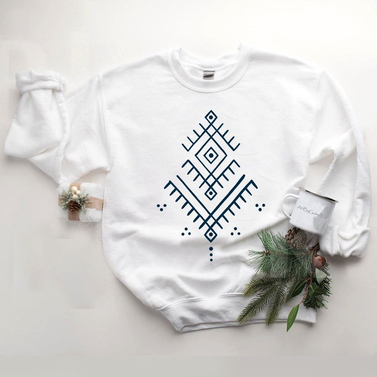 Motifli Tasarım Sweatshirt (anadolu koleksiyonu)