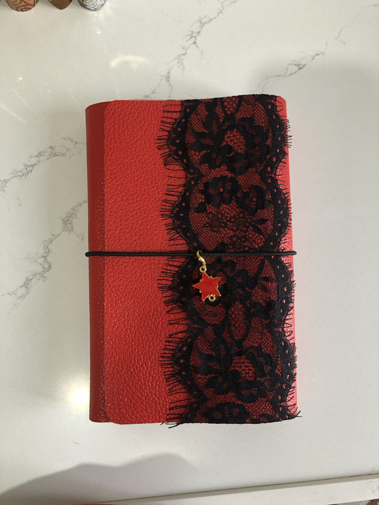 A5 Romantik Deri Defter Kılıfı