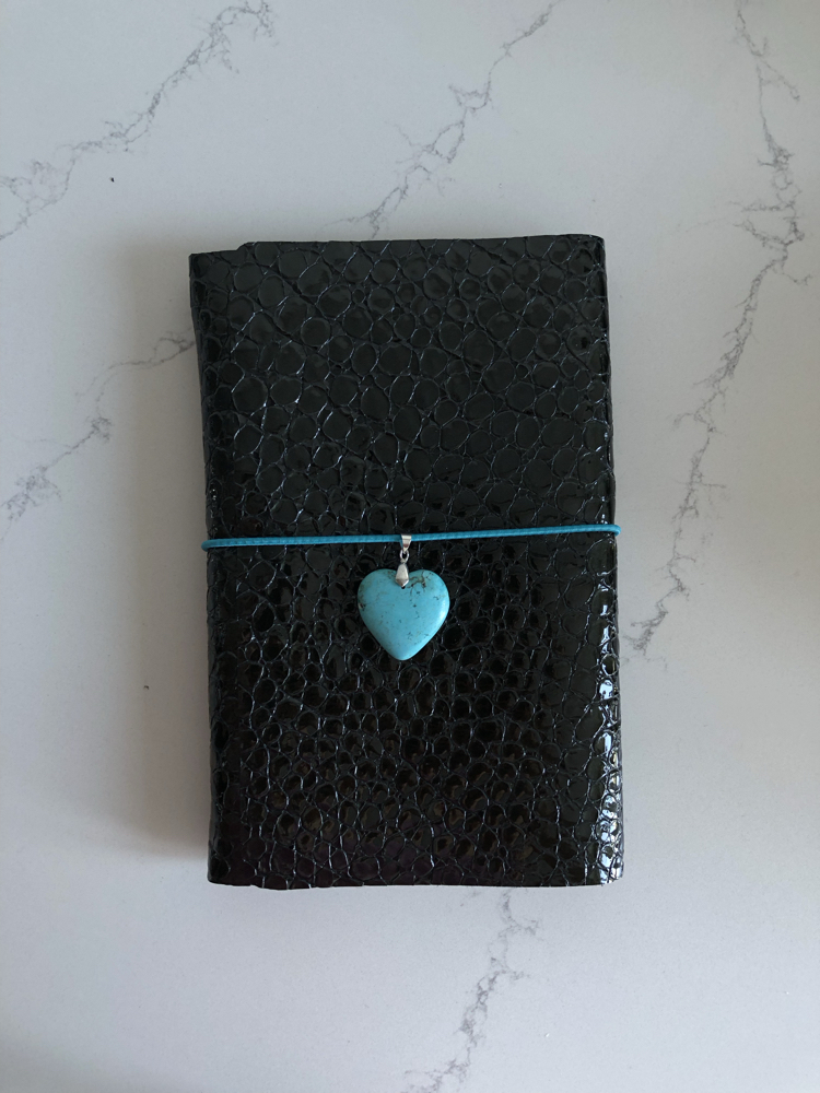 A5 Siyah Gerçek Deri Defter Kılıfı