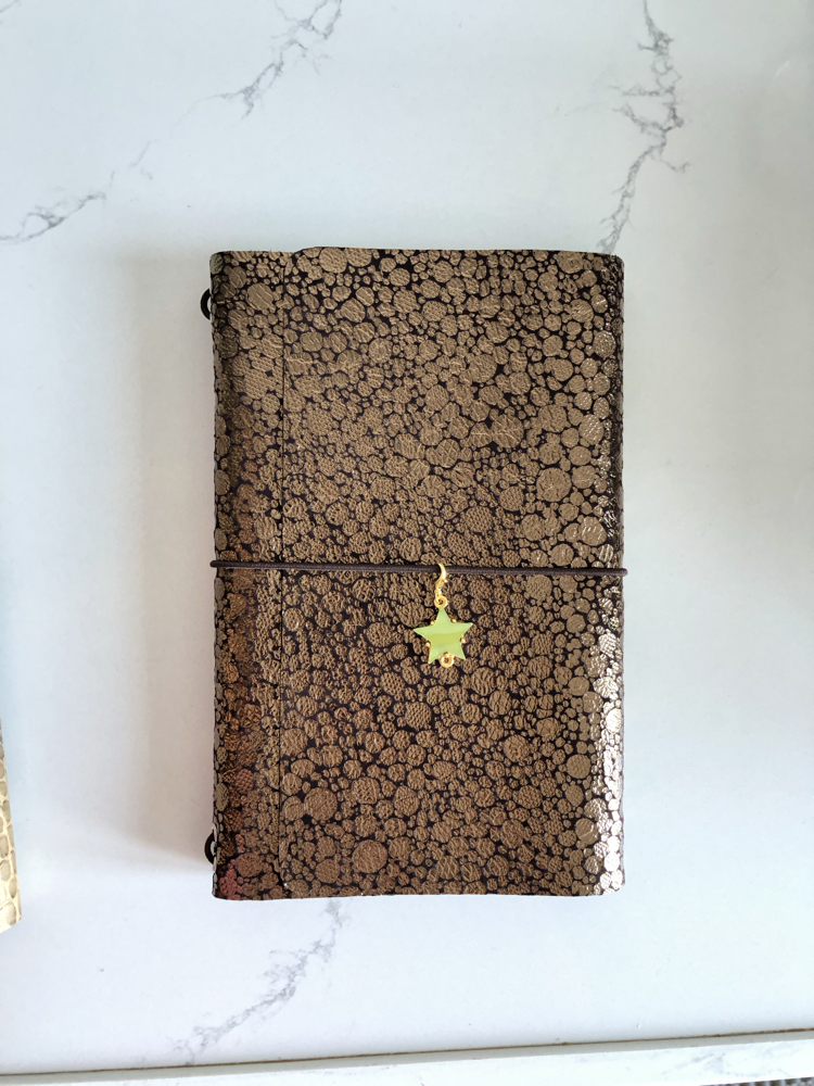 A5 Bakır Gerçek Deri Defter Kılıfı