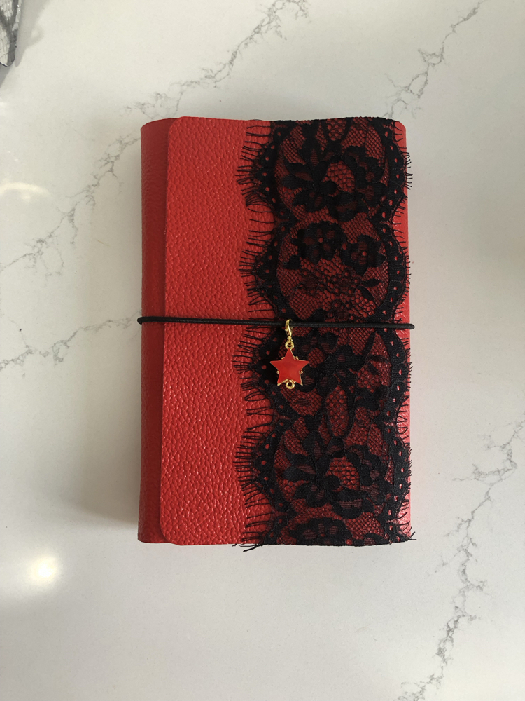 A5 Romantik Deri Defter Kılıfı