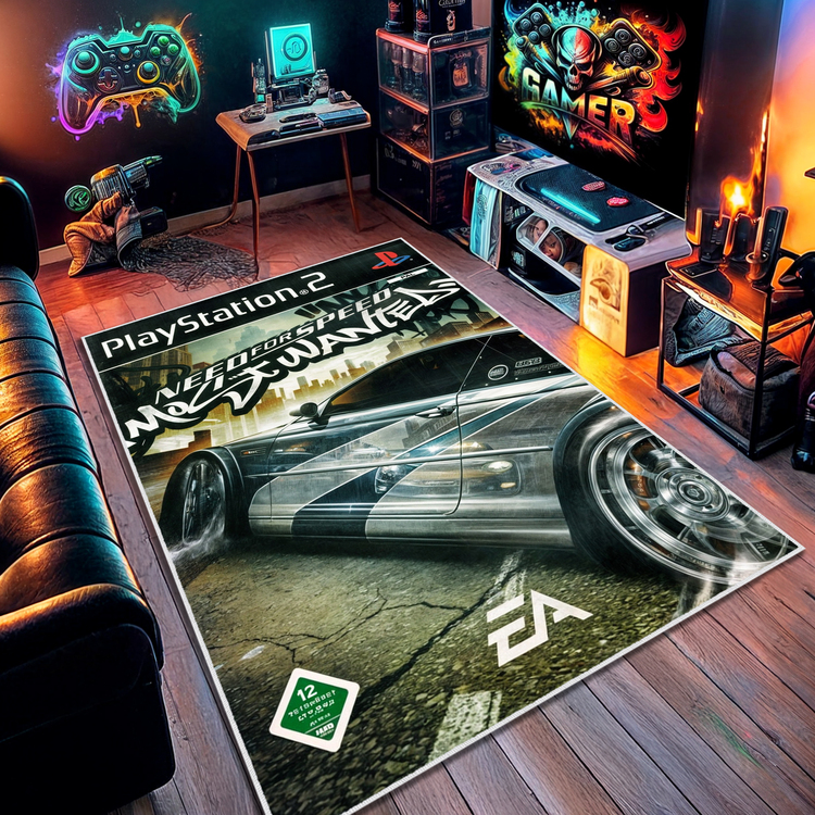 Need for speed most wanted2 Halı 80 x 120 cm , Diğer Ölçüler İçin Varyasyon Seçebilirsiniz