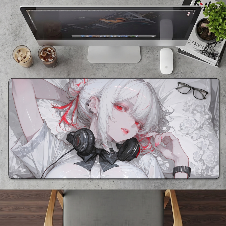 Anime Kız Temalı Kişiye özel tasarım gaming mousepad ile setup’inı tamamen sana özel