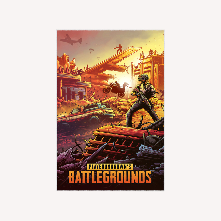 Pubg 1 Halı 80 x 120 cm , Diğer Ölçüler İçin Varyasyon Seçebilirsiniz