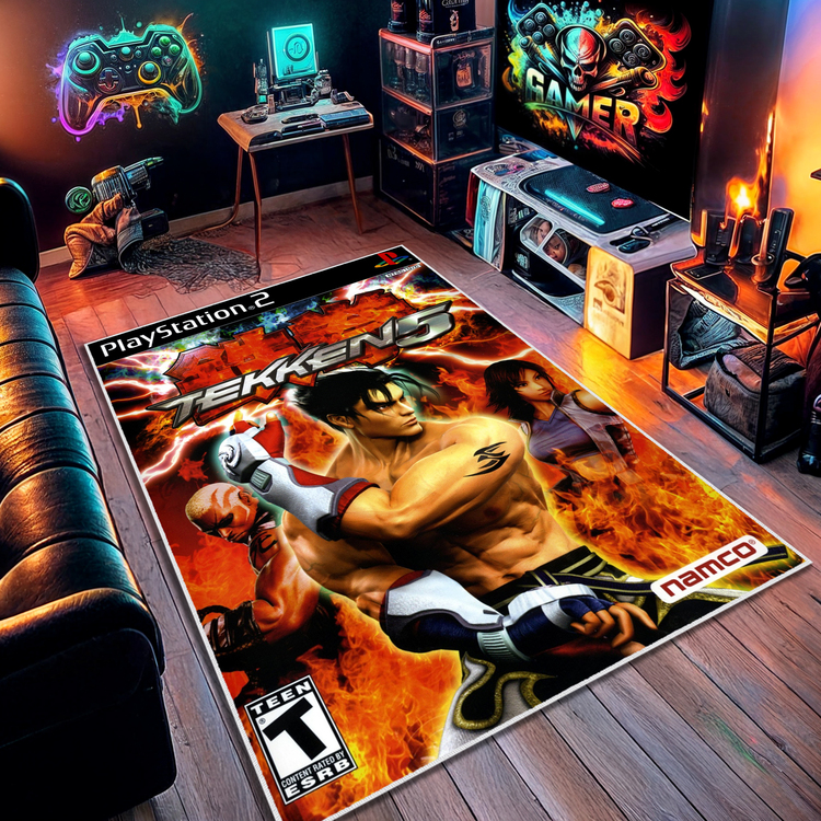 Tekken 5 Halı 80 x 120 cm , Diğer Ölçüler İçin Varyasyon Seçebilirsiniz