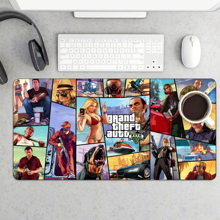 GTA Temalı Kişiye özel tasarım gaming mousepad ile setup’inı tamamen sana özel