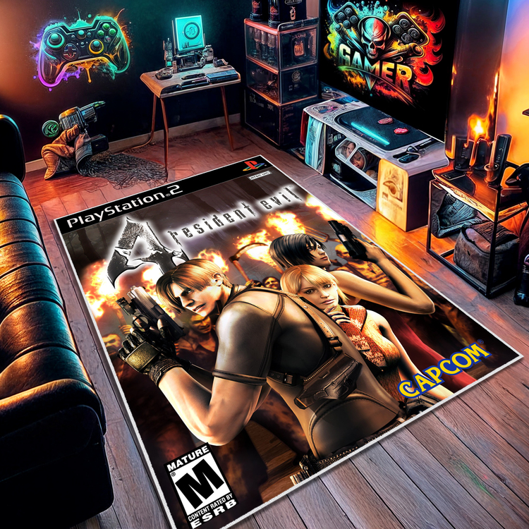 Resident Evil 4 Halı 80 x 120 cm  , Diğer Ölçüler İçin Varyasyon Seçebilirsiniz