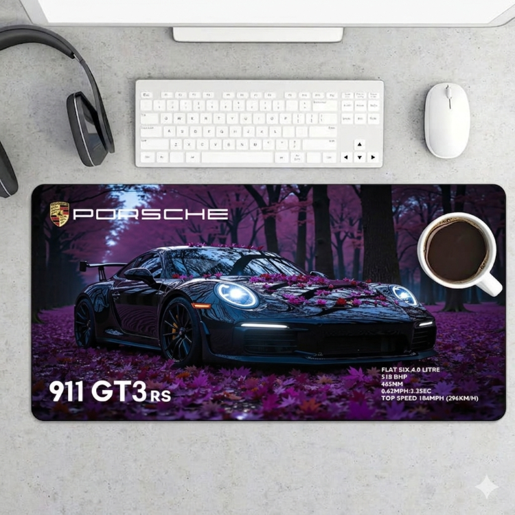Porsche Temalı Kişiye özel tasarım gaming mousepad ile setup’inı tamamen sana özel