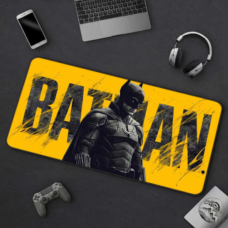 Batman Temalı Kişiye özel tasarım gaming mousepad ile setup’inı tamamen sana özel