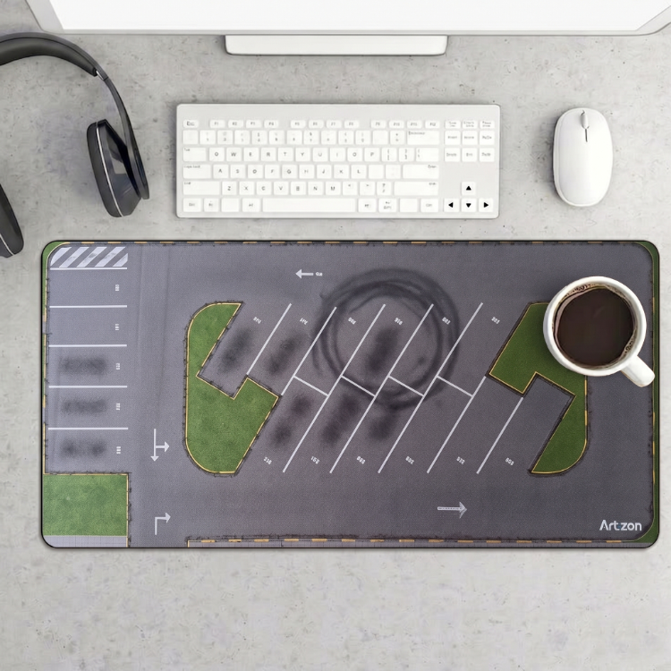 Hot Wheels Car Parking Kişiye özel tasarım gaming mousepad ile setup’inı tamamen sana özel