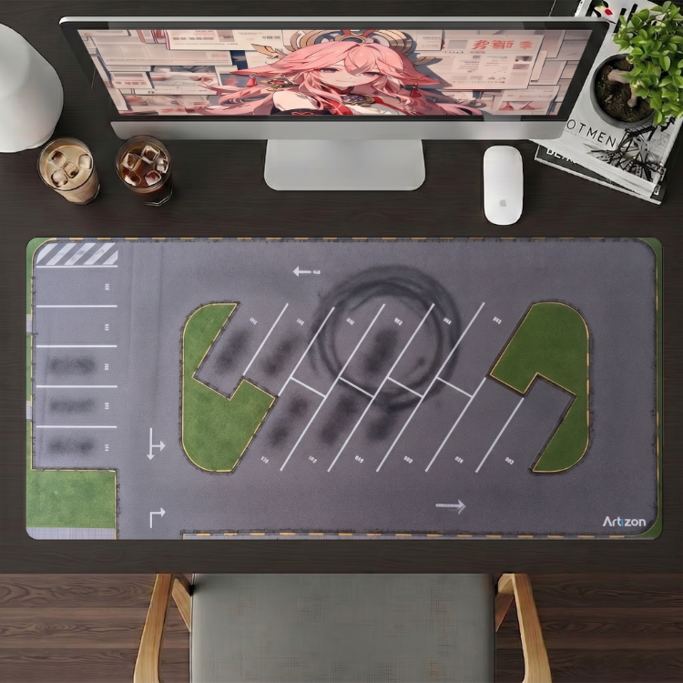 Hot Wheels Car Parking Kişiye özel tasarım gaming mousepad ile setup’inı tamamen sana özel