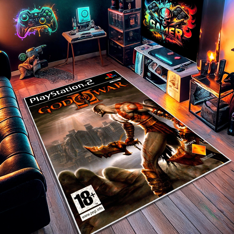 God Of War Halı 80 x 120 cm  , Diğer Ölçüler İçin Varyasyon Seçebilirsiniz